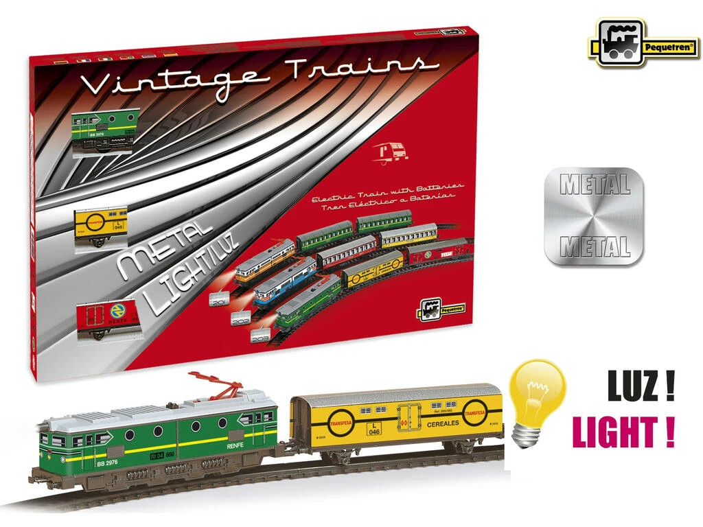 Tren Eléctrico Mercancías Locomotora Verde Pequetren 203 Tren Eléctrico Mercancías Locomotora Verde Pequetren 203 -Tienda Pequetren 1911145091g01