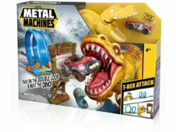 Metal Machines T-Rex Attack Con Vehículo De Metal Zuru 11005213