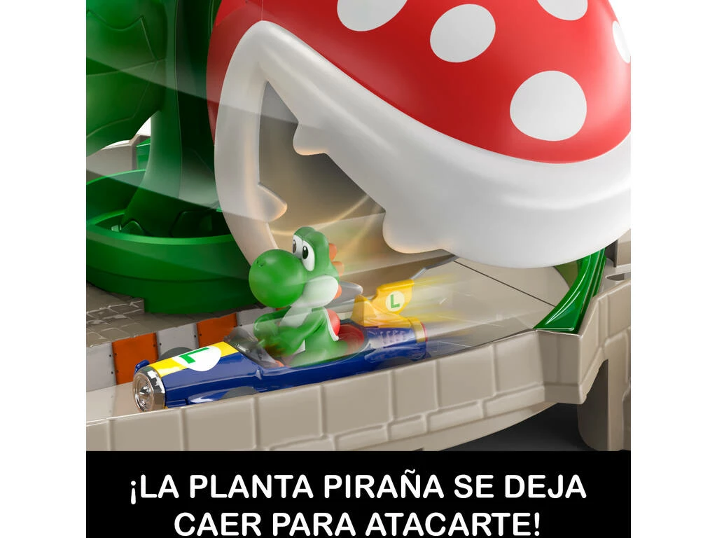 Hot Wheels Pista Piraña De Mario Kart Mattel GFY47 4 Hot Wheels Pista Piraña De Mario Kart Mattel GFY47 - Imagen 4