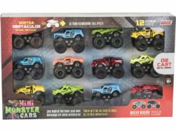 Set 12 Minimonster Cars Die Cast