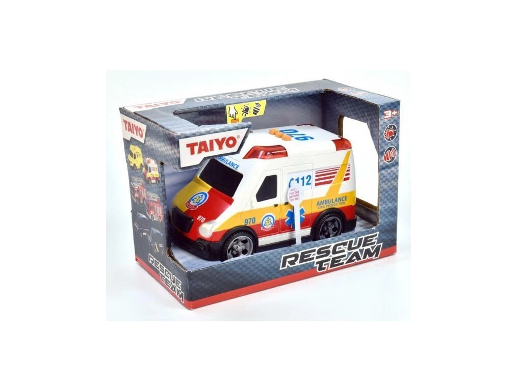 Ambulancia con Luz y Sonido Taiyo 660700B Ambulancia Con Luz Y Sonido Taiyo 660700B -Tienda Pequetren 1999954530g00