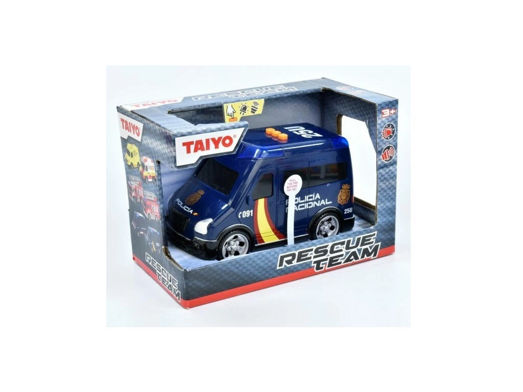 Furgón Policía con Luz y Sonido Taiyo 660702B Furgón Policía Con Luz Y Sonido Taiyo 660702B -Tienda Pequetren 1999954533g00