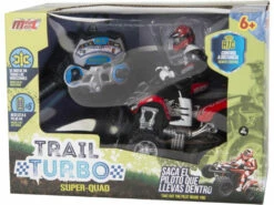 Alternative view of Radiocontrol 1:14 Quad Cross Country Rojo Con Piloto