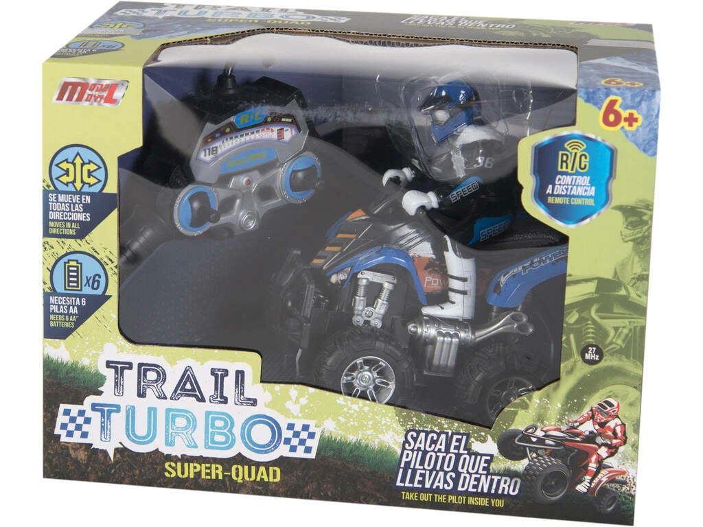 Radiocontrol 1:14 Quad Cross Country Azul Con Piloto 2 Radiocontrol 1:14 Quad Cross Country Azul Con Piloto - Imagen 2