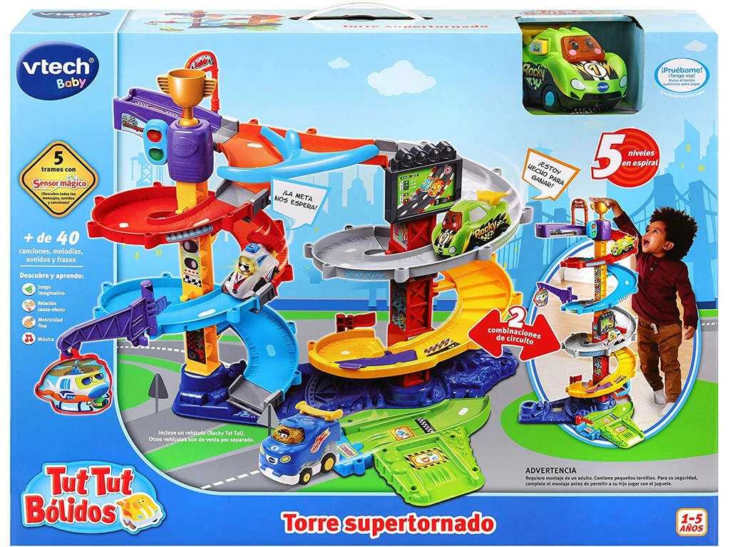 Tut Tut Bólidos Supertornado 2 En 1 Vtech 535022 1 Tut Tut Bólidos Supertornado 2 En 1 Vtech 535022