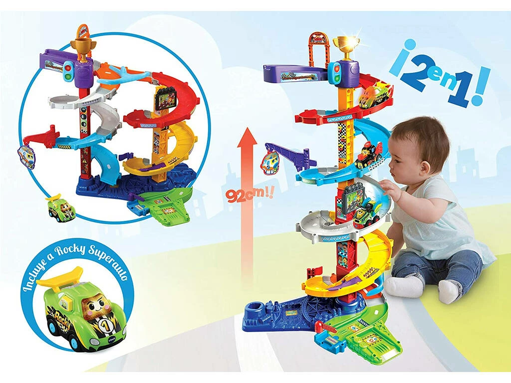 Tut Tut Bólidos Supertornado 2 En 1 Vtech 535022 4 Tut Tut Bólidos Supertornado 2 En 1 Vtech 535022 - Imagen 4