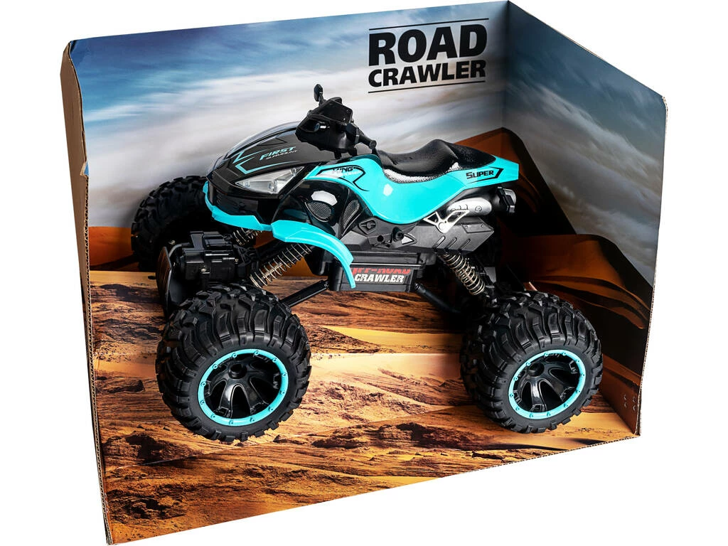 Radio Control 1:14 Quad Crawler Azul Batería 7.2V 1 Radio Control 1:14 Quad Crawler Azul Batería 7.2V