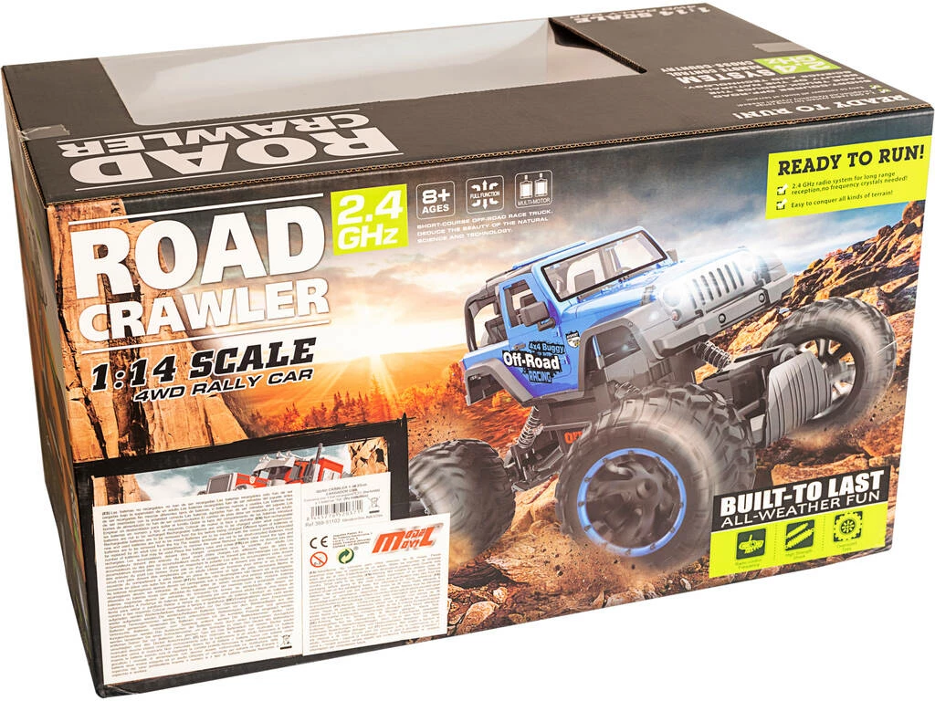 Radio Control 1:14 Quad Crawler Azul Batería 7.2V 3 Radio Control 1:14 Quad Crawler Azul Batería 7.2V - Imagen 3