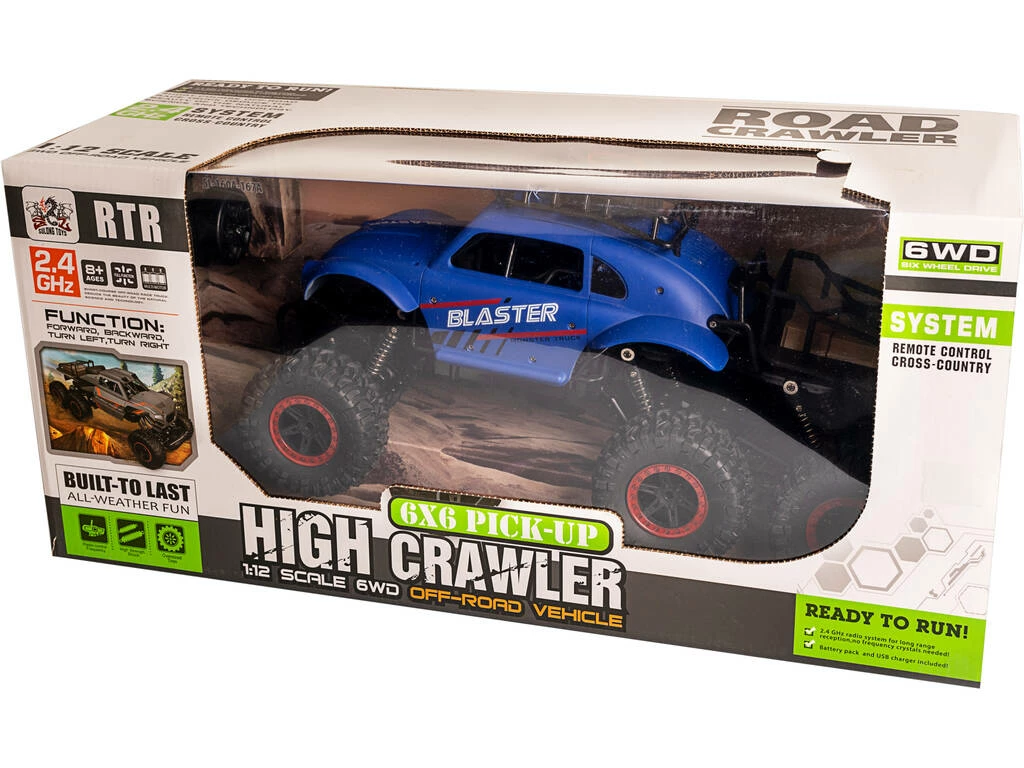 Radio Control 1:12 High Crawler Blaster 6 Ruedas Azul 3 Radio Control 1:12 High Crawler Blaster 6 Ruedas Azul - Imagen 3