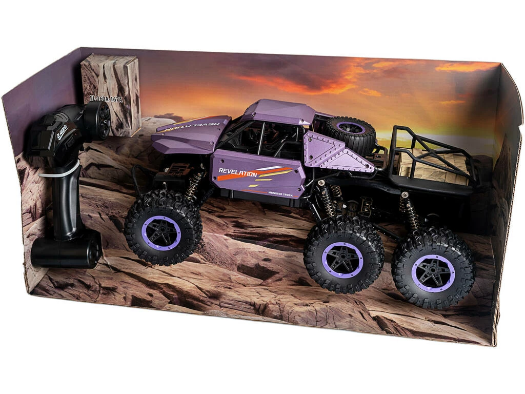 Radio Control 1:12 High Crawler Revelation 6 Ruedas Morado 1 Radio Control 1:12 High Crawler Revelation 6 Ruedas Morado