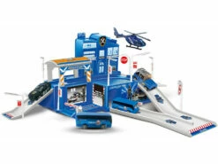 Comisaría Policia Con 5 Vehículos Die Cast