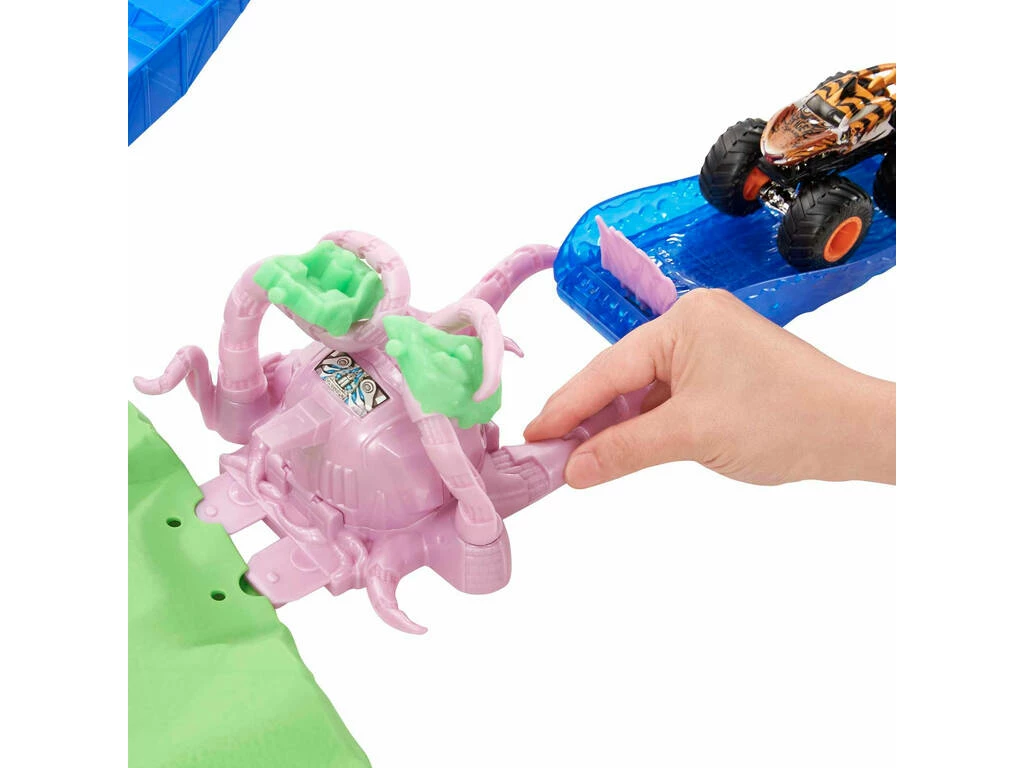 Hot Wheels Monster Trucks Estadio con Volcán y T-Rex Mattel GYL14 Hot Wheels Monster Trucks Estadio Con Volcán Y T-Rex Mattel GYL14 -Tienda Pequetren 1999959405g03