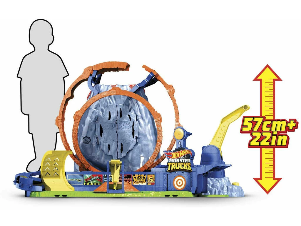 Hot Wheels Monster Trucks Estadio con Volcán y T-Rex Mattel GYL14 Hot Wheels Monster Trucks Estadio Con Volcán Y T-Rex Mattel GYL14 -Tienda Pequetren 1999959405g05