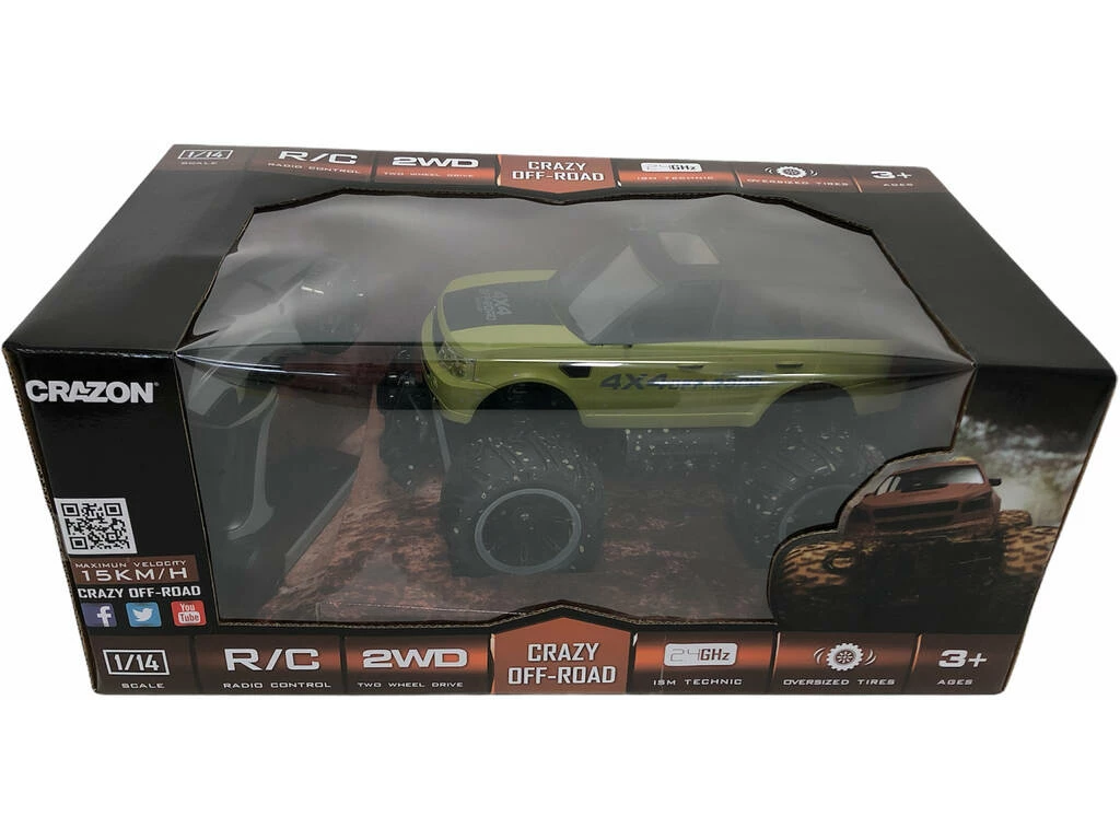 Radio Control Todo Terreno Crazy Off-Road Verde Radio Control Todo Terreno Crazy Off-Road Verde -Tienda Pequetren 1999960893g01