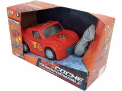 Coche Transformable En Pista Bomberos