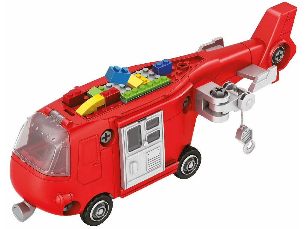 Helicoptero Transformable De Bomberos Luces Y Sonidos 3 Helicoptero Transformable De Bomberos Luces Y Sonidos - Imagen 3