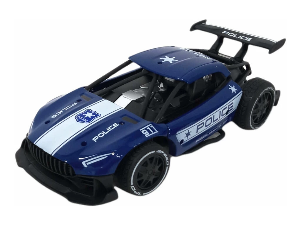 Radio Control 1:24 Coche policia 4 Funciones 2.4G Azul Radio Control 1:24 Coche Policia 4 Funciones 2.4G Azul -Tienda Pequetren 1999961715g01