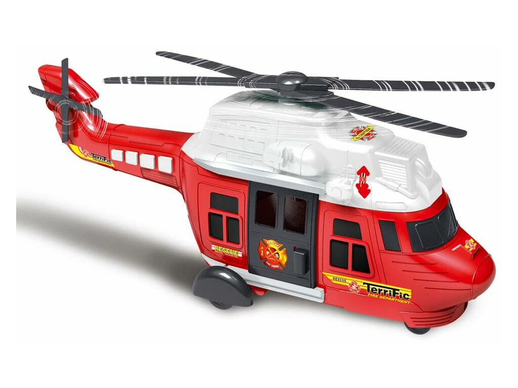 Helicóptero de Rescate Rojo con Luces y Sonidos Helicóptero De Rescate Rojo Con Luces Y Sonidos -Tienda Pequetren 1999962278g01
