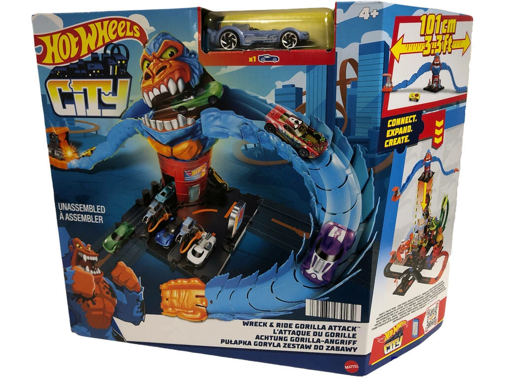 Hot Wheels City Ataque del Gorila Mattel HDR30 Hot Wheels City Ataque Del Gorila Mattel HDR30 -Tienda Pequetren 1999963185g00