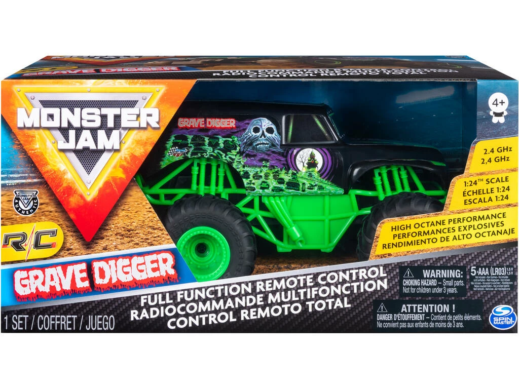 Radio Control Monster Jam Grave digger 1:24 Spin Master 6044955 Radio Control Monster Jam Grave Digger 1:24 Spin Master 6044955 -Tienda Pequetren 1999963828g05