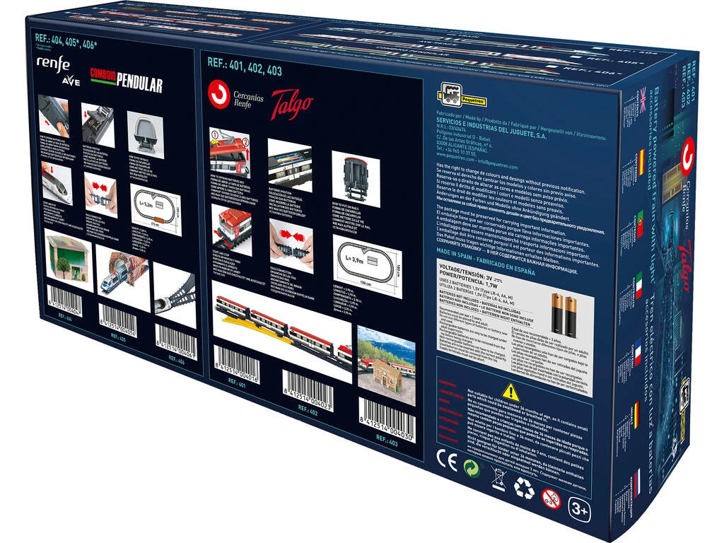 Tren Cercanías Renfe con Luz, Estación y Encarrilador Pequetren 403 Tren Cercanías Renfe Con Luz, Estación Y Encarrilador Pequetren 403 -Tienda Pequetren 1999964137g06