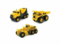 Cat Pack 3 Vehículos Construcción Metal Funrise 82273