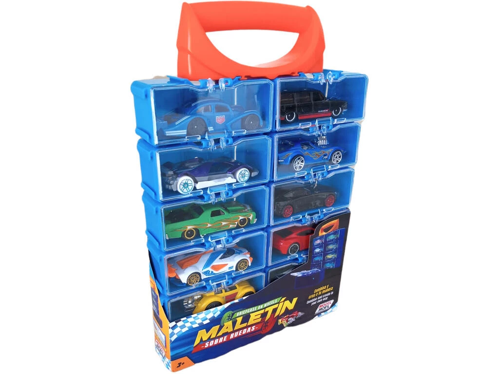 Maletín Con 12 Vehículos 1:64 1 Maletín Con 12 Vehículos 1:64