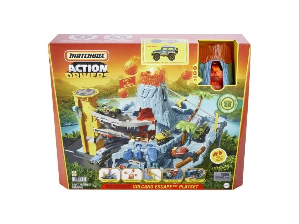 Matchbox Action Drivers Volcán Mattel HHW21 Matchbox Action Drivers Volcán Mattel HHW21 -Tienda Pequetren 1999965761g00