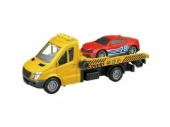 Vehículos Especiales Pack Grúa Con Coche Rojo