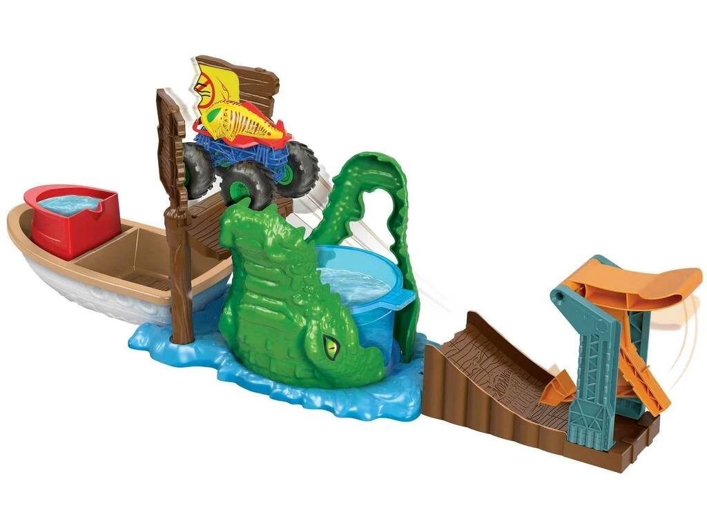 Hot Wheels Monster Trucks Color Shifters Ataque en el Pantano Mattel HGV14 Hot Wheels Monster Trucks Color Shifters Ataque En El Pantano Mattel HGV14 -Tienda Pequetren 1999969839g02