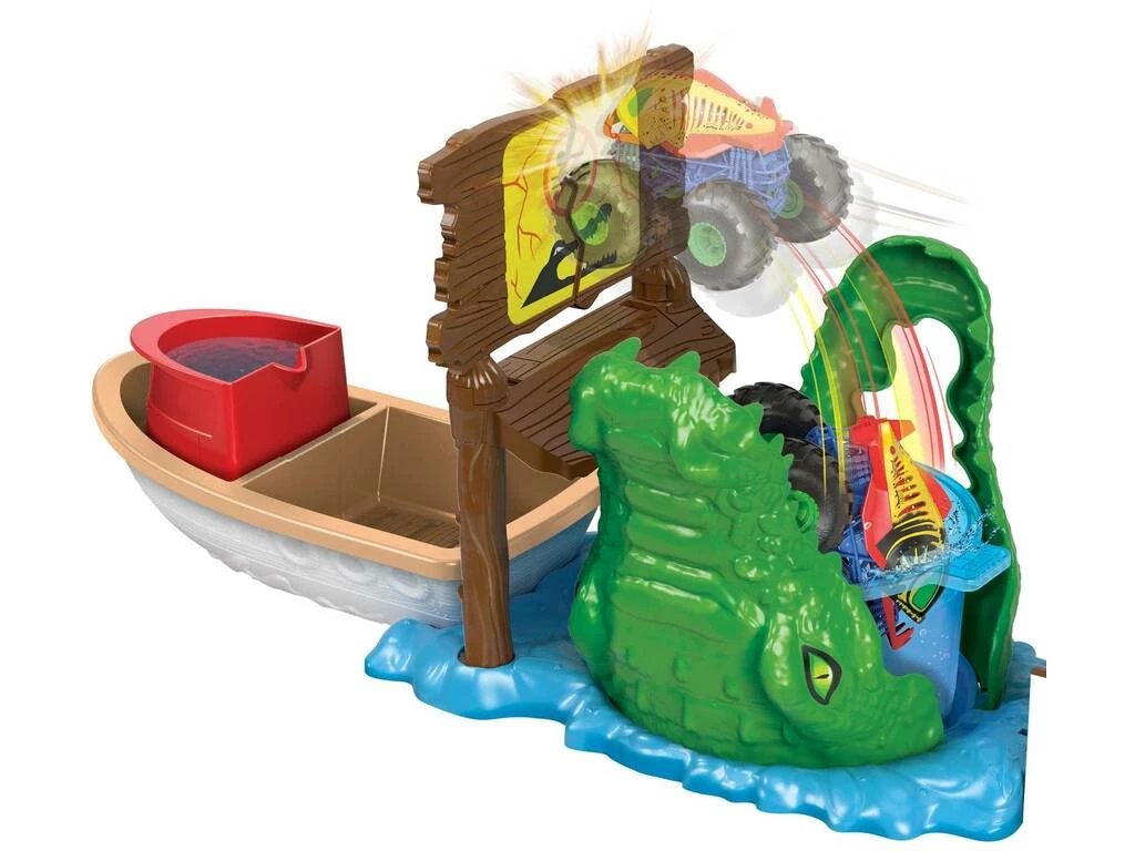 Hot Wheels Monster Trucks Color Shifters Ataque en el Pantano Mattel HGV14 Hot Wheels Monster Trucks Color Shifters Ataque En El Pantano Mattel HGV14 -Tienda Pequetren 1999969839g03