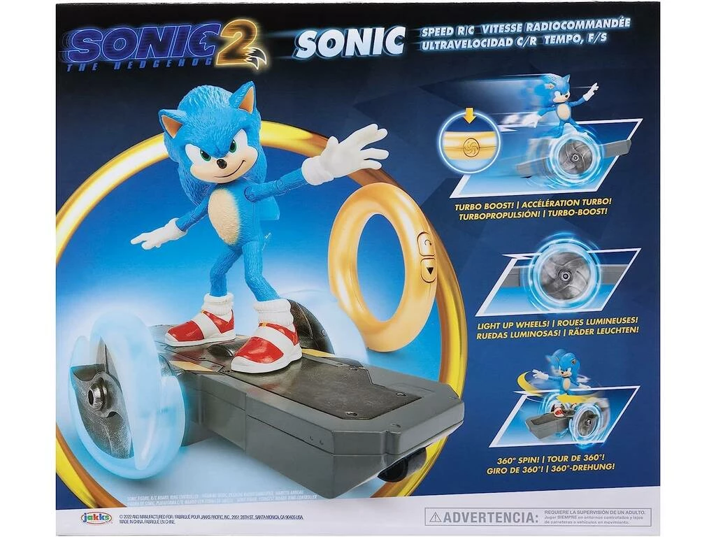 Radio Control Sonic 2 Speed Jakks 409248 7 Radio Control Sonic 2 Speed Jakks 409248 - Imagen 7