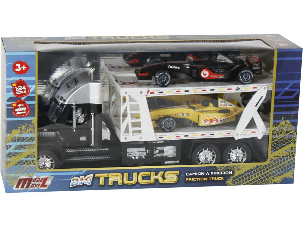 Vehículo Surtido Camión Portacoches Con 2 Formula 1 47x17x12cm Vehículo Surtido Camión Portacoches Con 2 Formula 1 47x17x12cm -Tienda Pequetren 21552g00