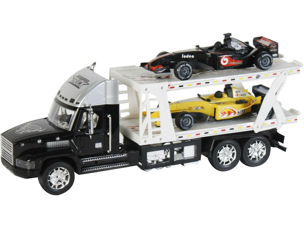 Vehículo Surtido Camión Portacoches Con 2 Formula 1 47x17x12cm Vehículo Surtido Camión Portacoches Con 2 Formula 1 47x17x12cm -Tienda Pequetren 21552g03