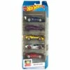 Hot Wheels Pack 5 Vehículos De Juguete Mattel 1806