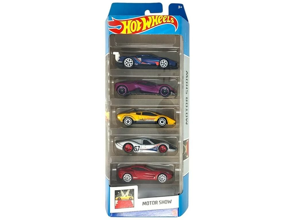 Hot Wheels Pack 5 Vehículos de Juguete Mattel 1806 Hot Wheels Pack 5 Vehículos De Juguete Mattel 1806 -Tienda Pequetren 27296g00